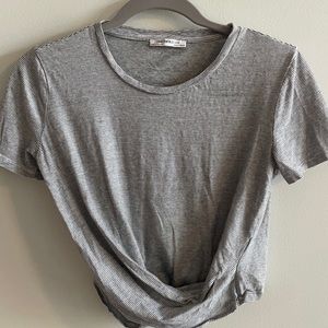 Zara Striped crop tee!